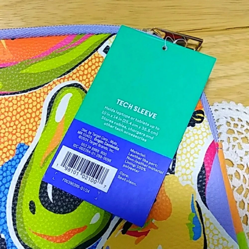 New Tabitha Brown Tropical Fruit Tech Case Pouch for tablets, laptops
